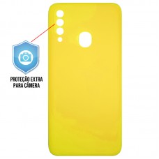 Capa para Samsung Galaxy A20s - Emborrachada Protector Amarela